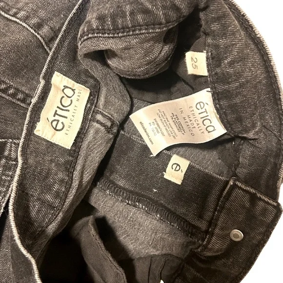 ETICA Scarlet Mid-rise Slim Straight Jeans | Size 25 | Liverpool Grey - Picture 6 of 7